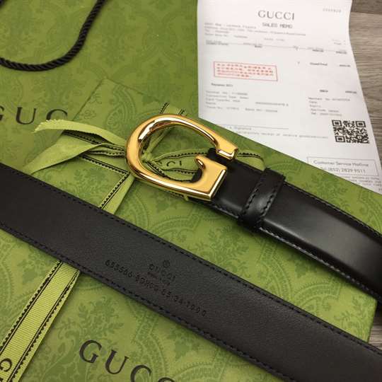 Gucci Thin Belt With G Buckle - BEL17 - 7