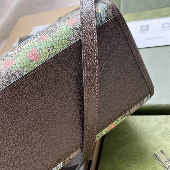 GG Small Tote Bag Brown Blue - GTB198 - 6