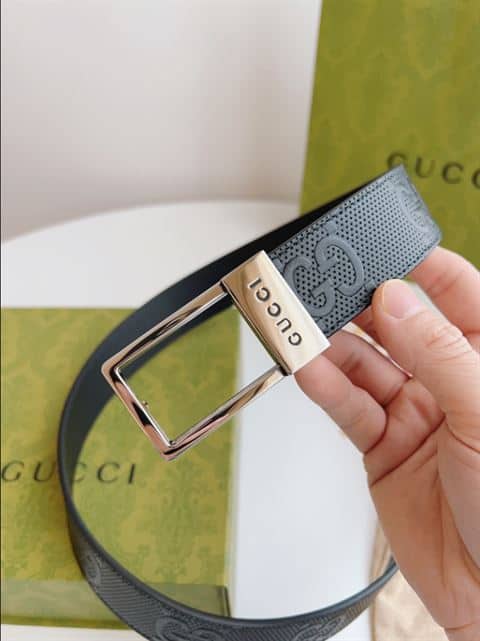 Gucci GG belt with rectangular buckle - BELT20 - 6