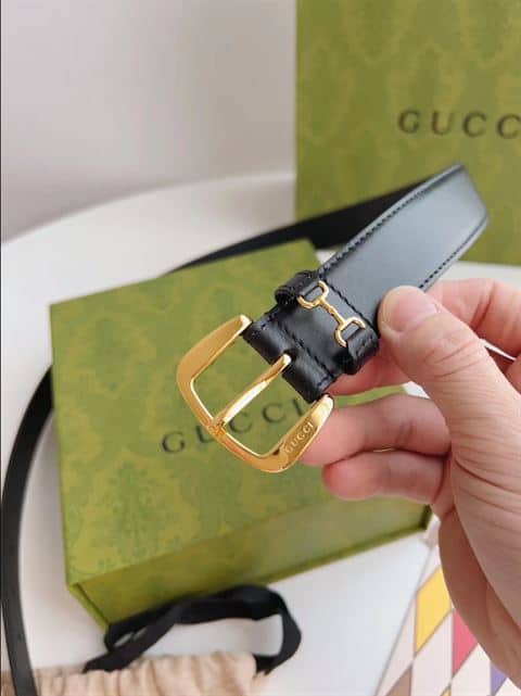 Gucci Belt With Crystal Horsebit - BELT29 - 7