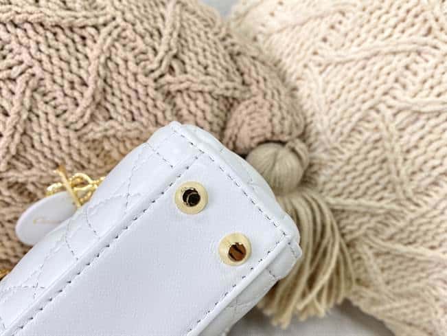 Micro Lady Dior Bag Latte Cannage Lambskin - DHB30 - 7