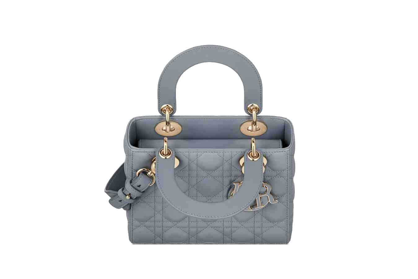 Small Lady Dior My ABCDior Bag Cloud Blue Cannage Lambskin - DHB03 - 4