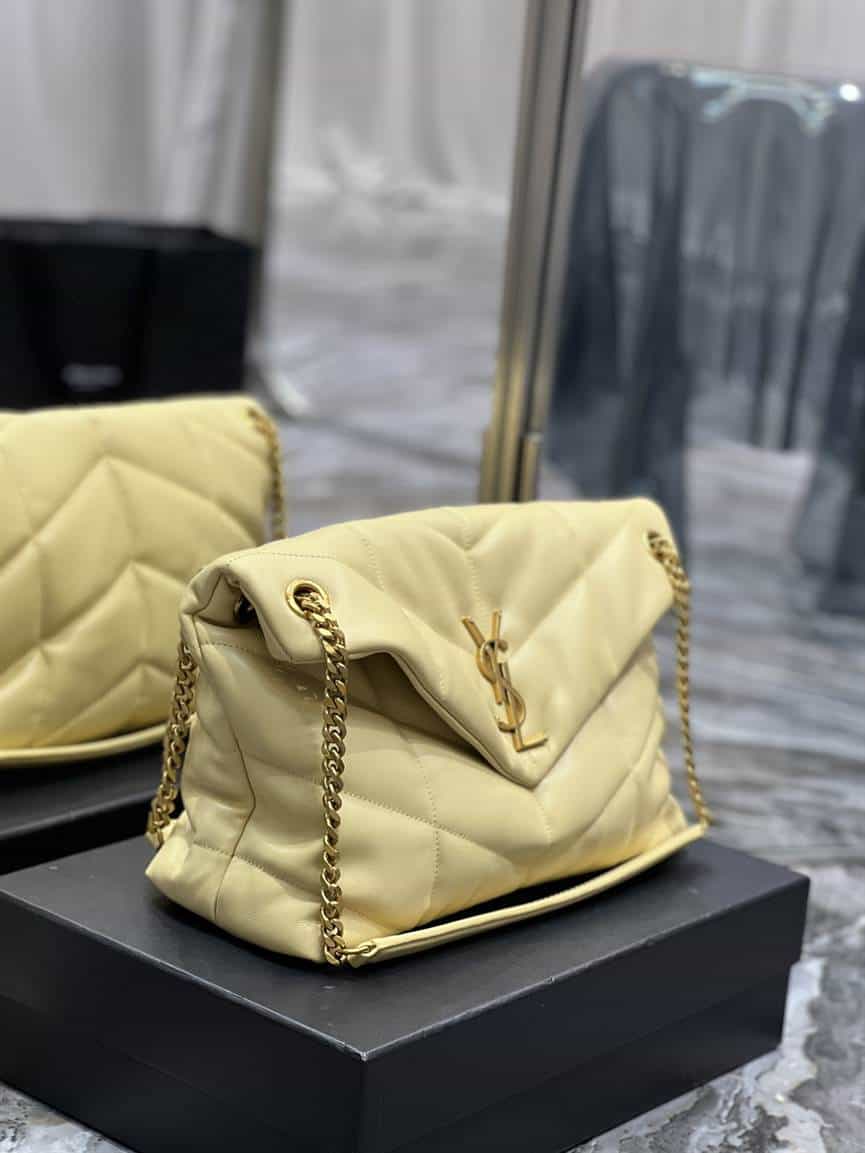 YSL Medium Puffer Leather Shoulder Bag - YPS50 - 6