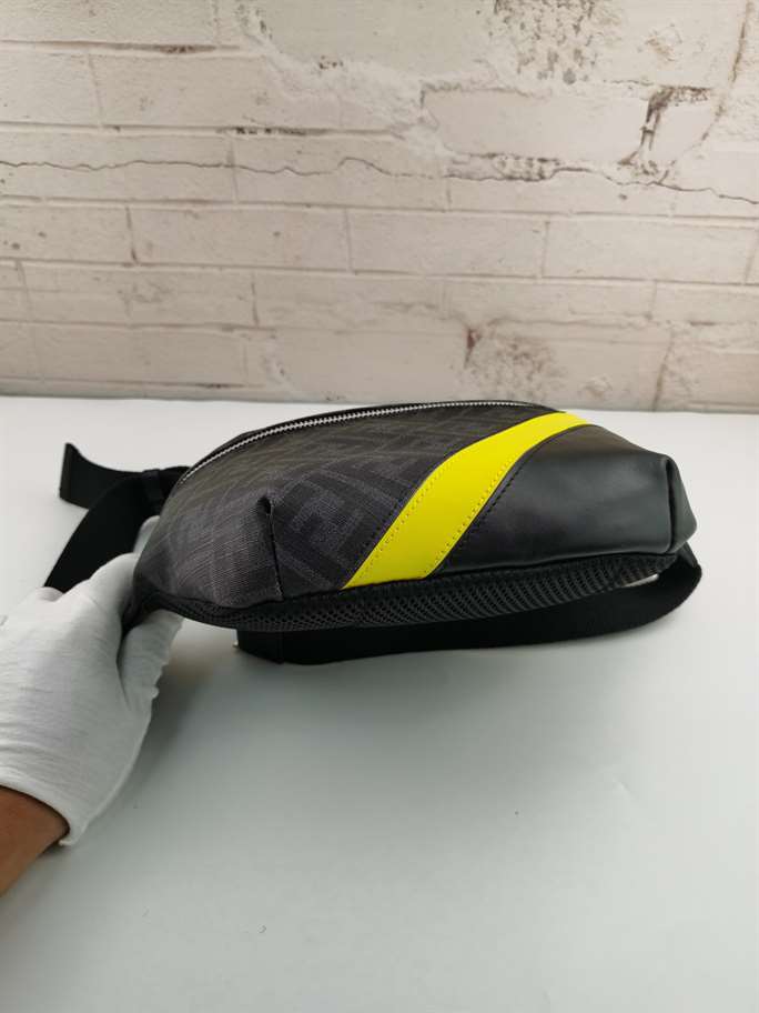 Fendi Gray Fabric Belt Bag - FPD27 - 10