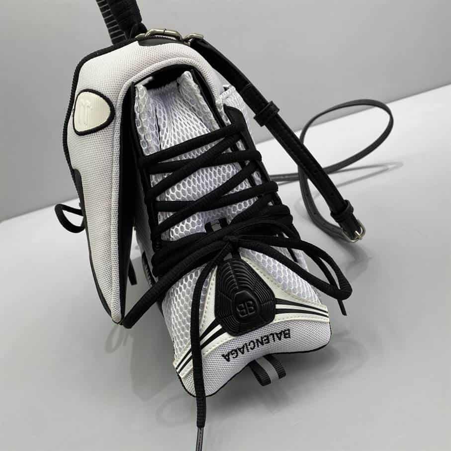 Women'S Sneakerhead Small Handbag In Black/White - BHB15 - 9