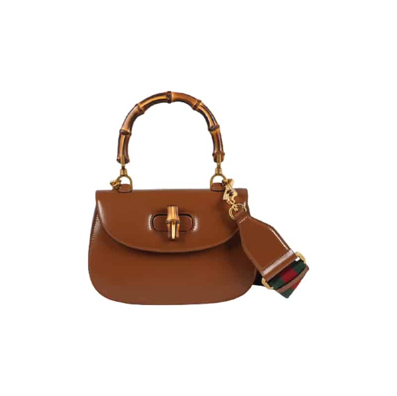 Small top handle bag with Bamboo - GHB128 - 1