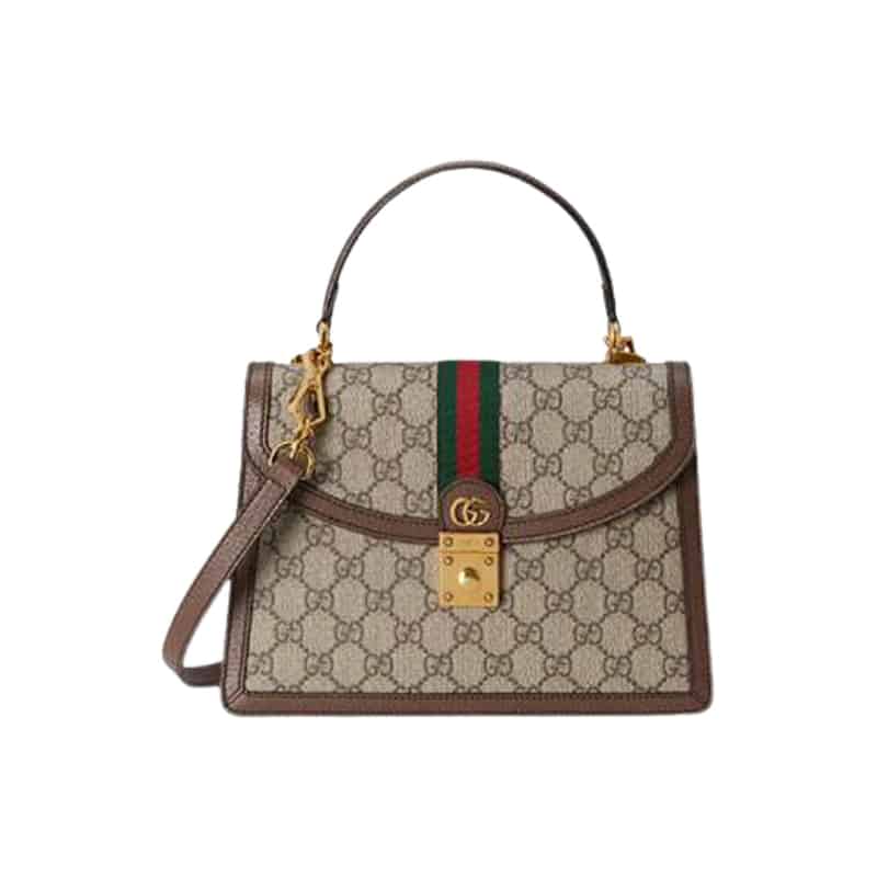 Ophidia Small Top Handle Bag With Web - GHB96 - 1