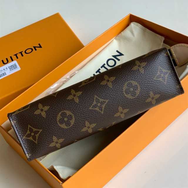 Louis Vuitton Toiletry Pouch 19 Monogram Canvas In Brown LP48 - 8