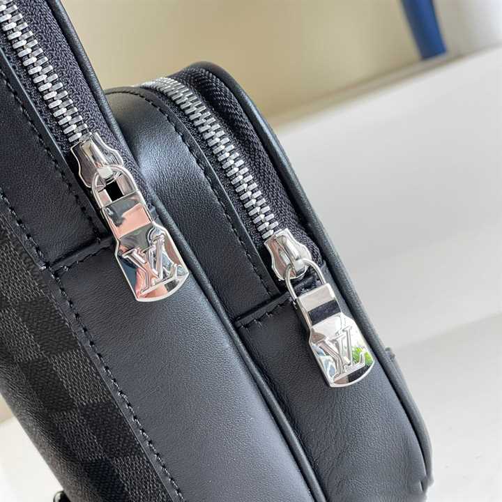 Louis Vuitton Amazone Slingbag Gray Damier Graphite 3D Coated Canvas - LMB013 - 9