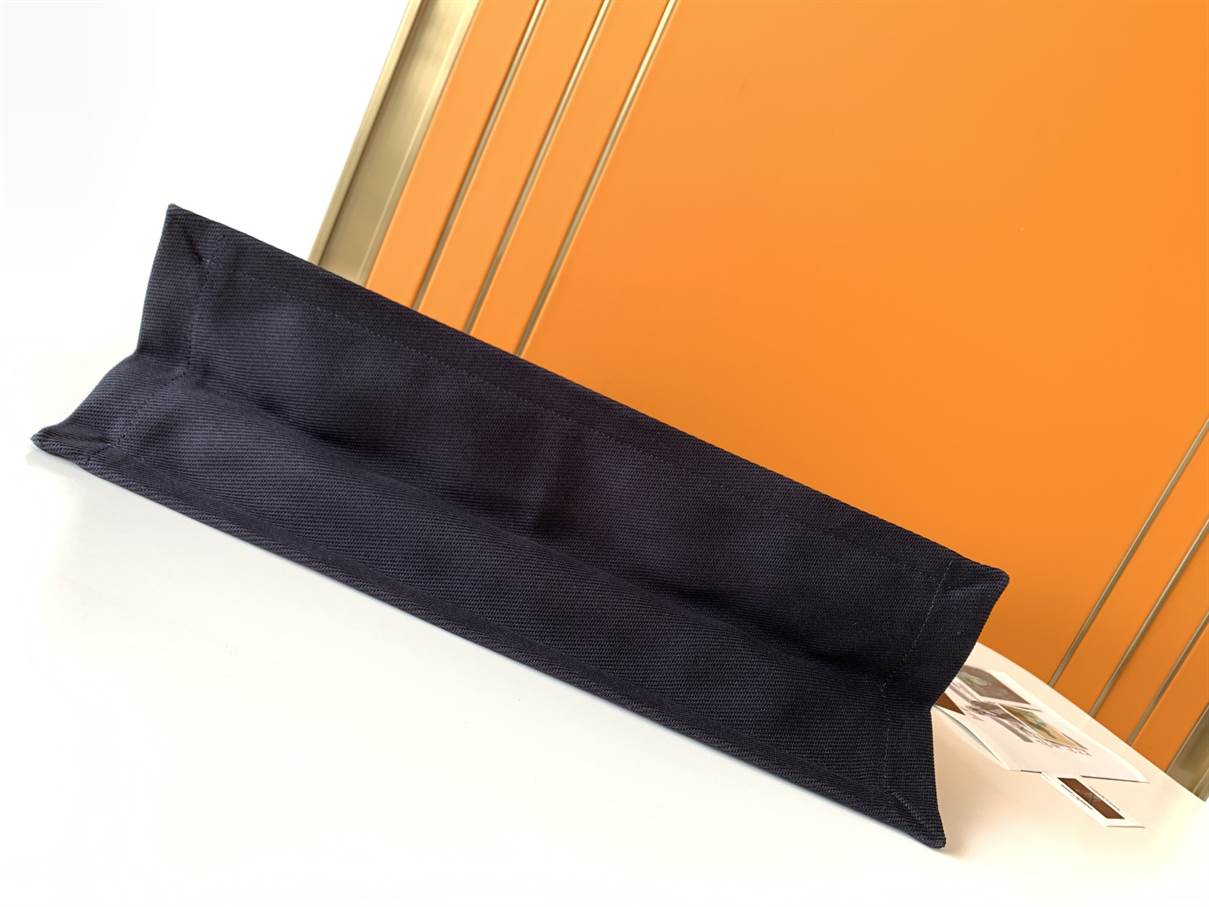 Rive Gauche Tote Bag In Linen And Leather - YPS17 - 4