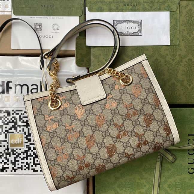 Padlock small berry tote bag - GTB112 - 3