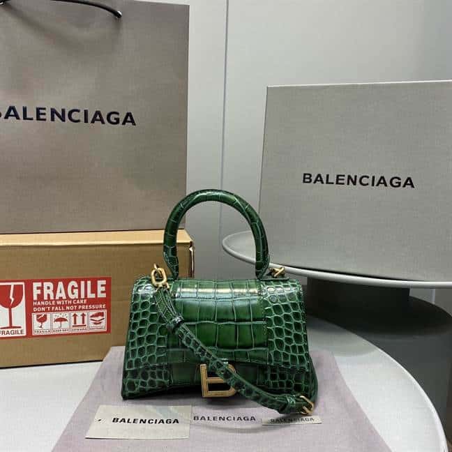 Women'S Hourglass Small Handbag In Forest Green - BHB12 - 1