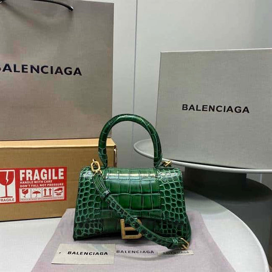 Women'S Hourglass Small Handbag In Forest Green - BHB12 - 1