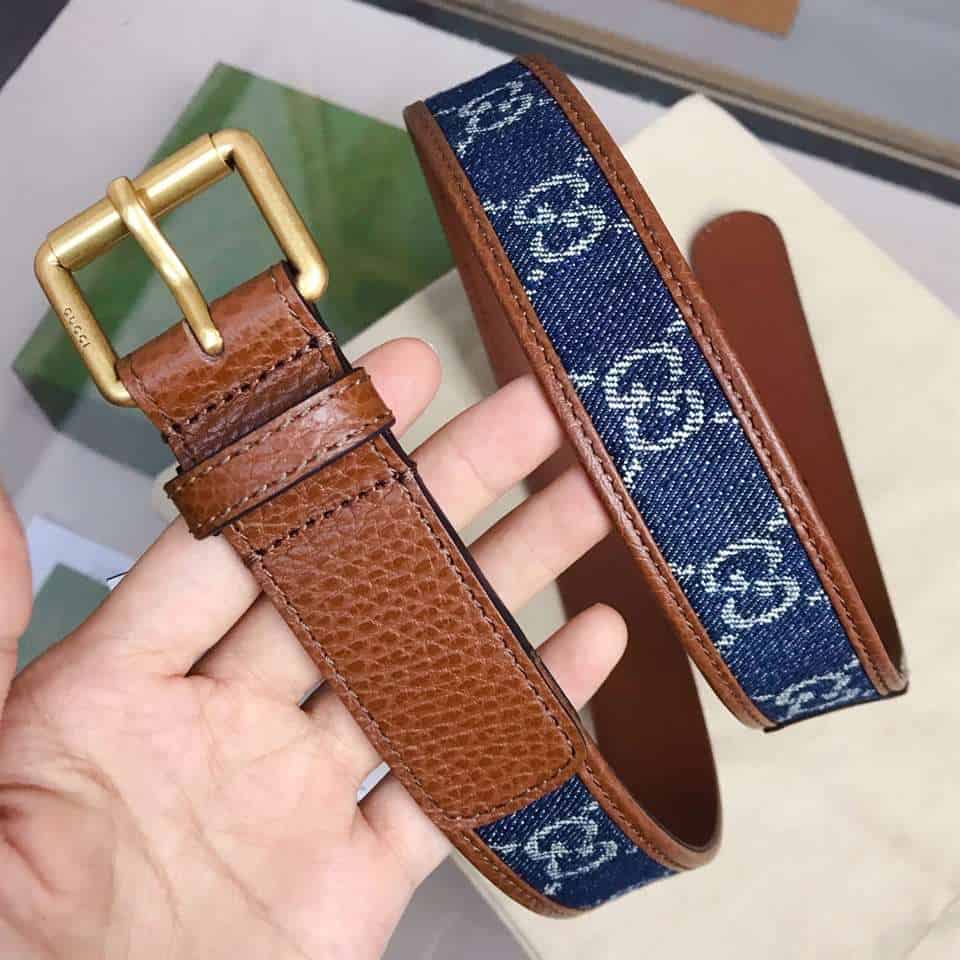 Gucci Belt With Square Buckle - BEL16 - 3