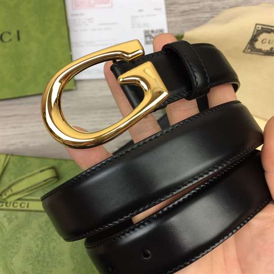Gucci Thin Belt With G Buckle - BEL17 - 3