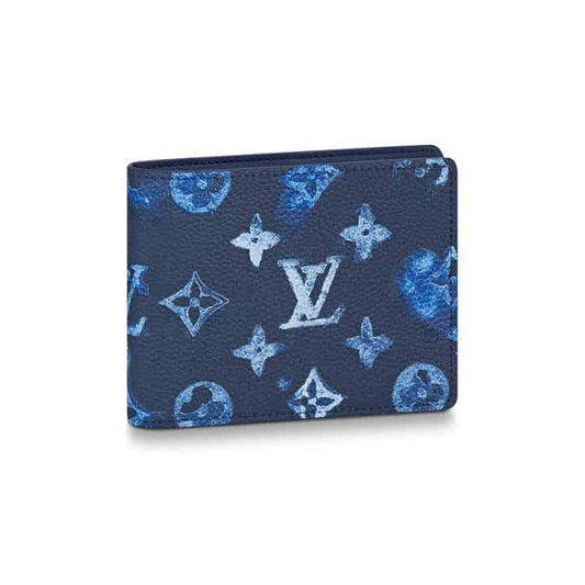 M80464 Louis Vuitton Slender Wallet In Ink Watercolor - WPR060 - 1