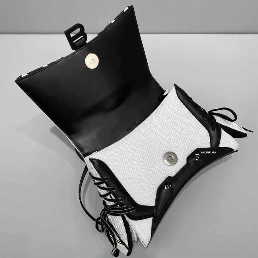 Women'S Sneakerhead Small Handbag In Black/White - BHB15 - 6