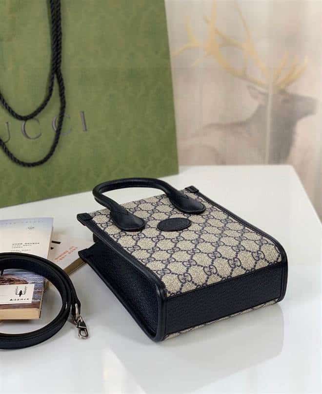 Mini tote bag with Interlocking G - GTB171 - 7