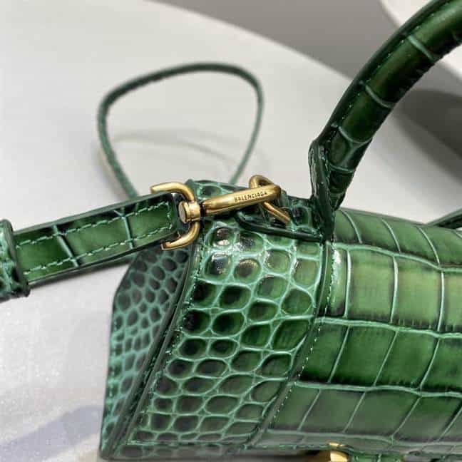 Women'S Hourglass Small Handbag In Forest Green - BHB12 - 6