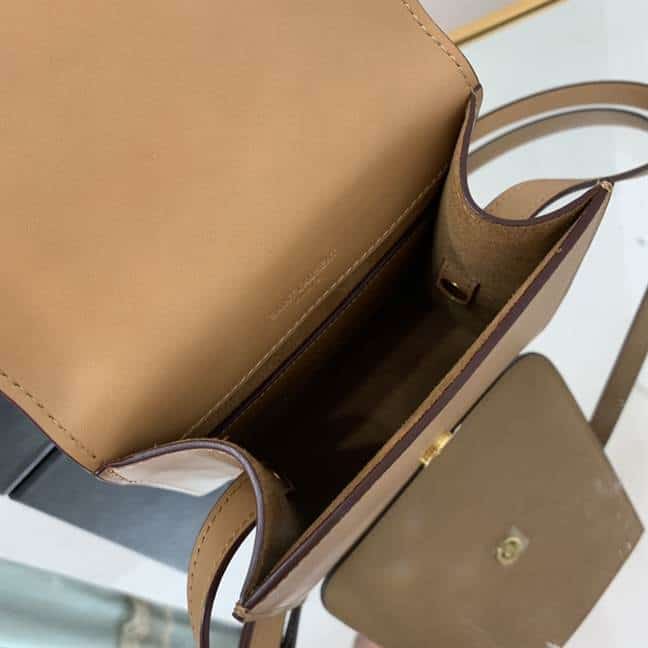 Kaia North/South Satchel In Vegetable-Tanned Leather - YPS12 - 8