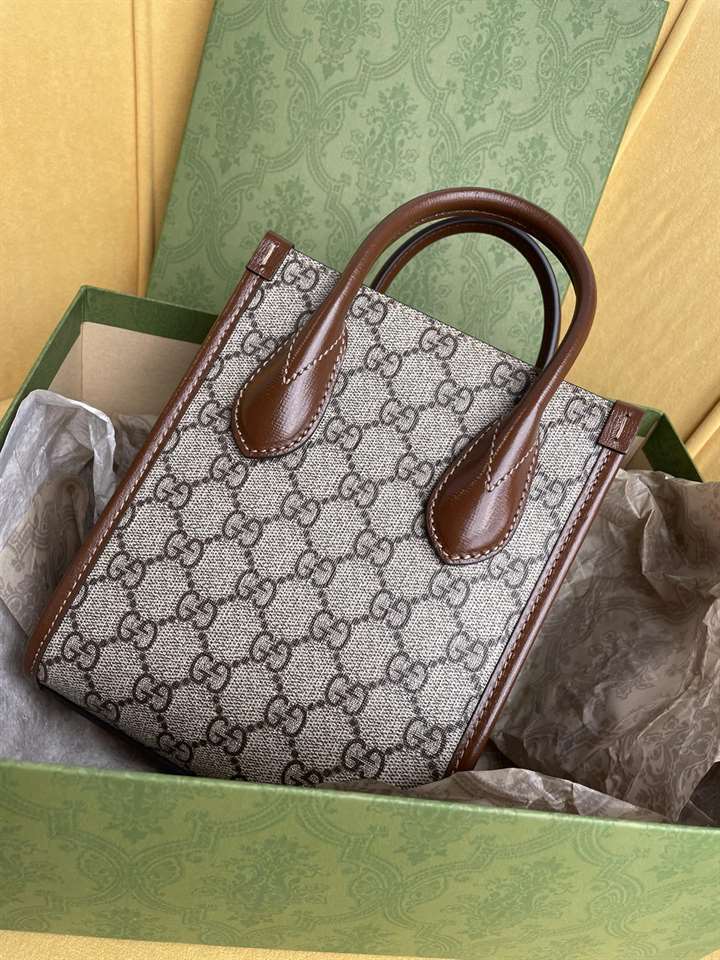 Mini tote bag with Interlocking G - GTB174 - 3