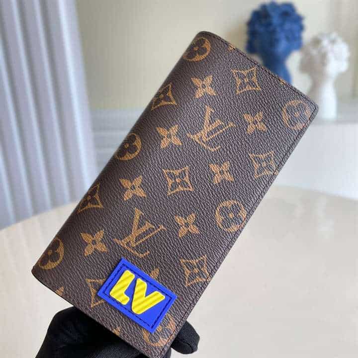 M80523 Louis Vuitton Brazza Wallet Monogram Coated Canvas In Brown - WPR053 - 2