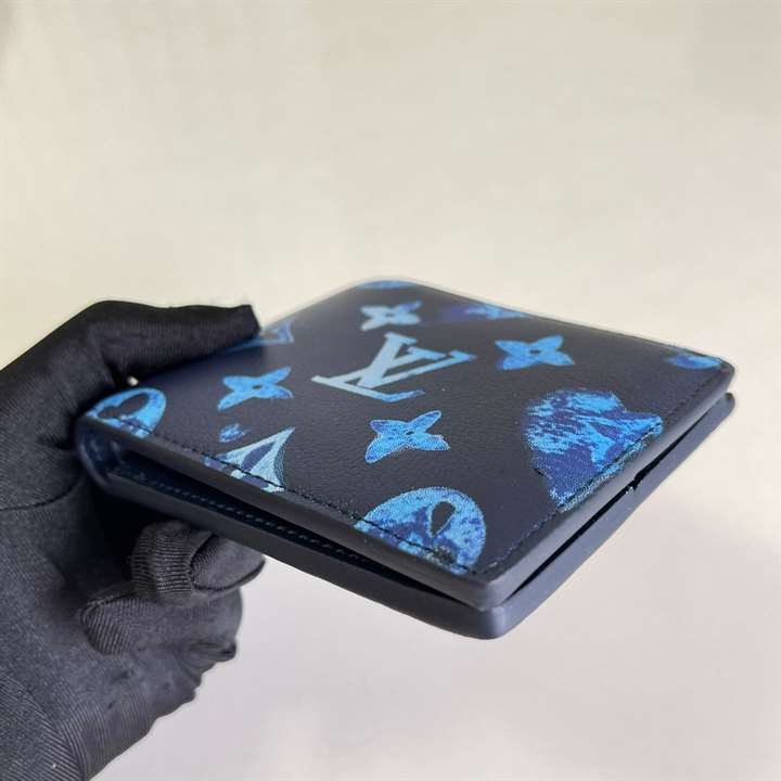 M80464 Louis Vuitton Slender Wallet In Ink Watercolor - WPR060 - 5