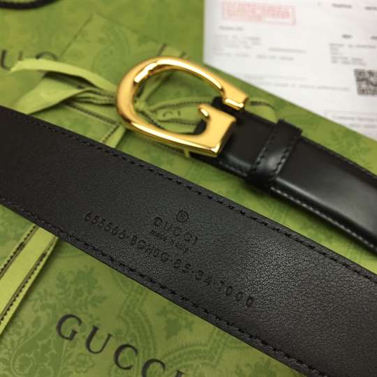 Gucci Thin Belt With G Buckle - BEL17 - 6