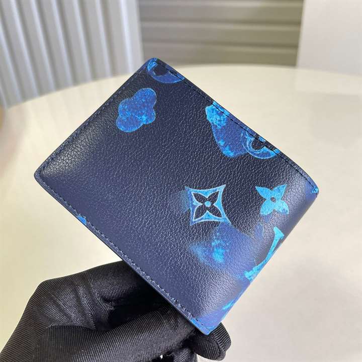 M80464 Louis Vuitton Slender Wallet In Ink Watercolor - WPR060 - 6