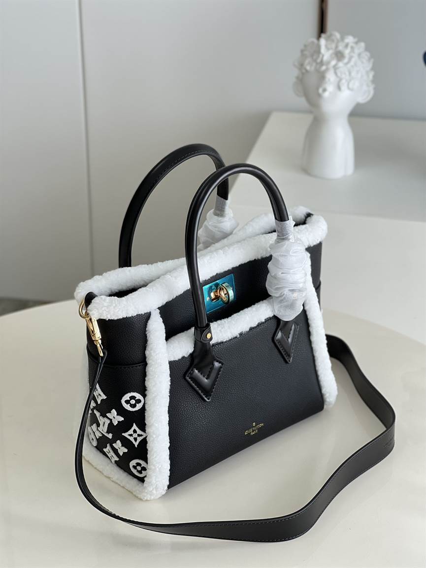 Louis Vuitton On My Side MM High End Leathers Black - LHB461 - 7
