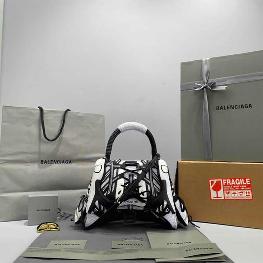 Women'S Sneakerhead Small Handbag In Black/White - BHB15 - 1