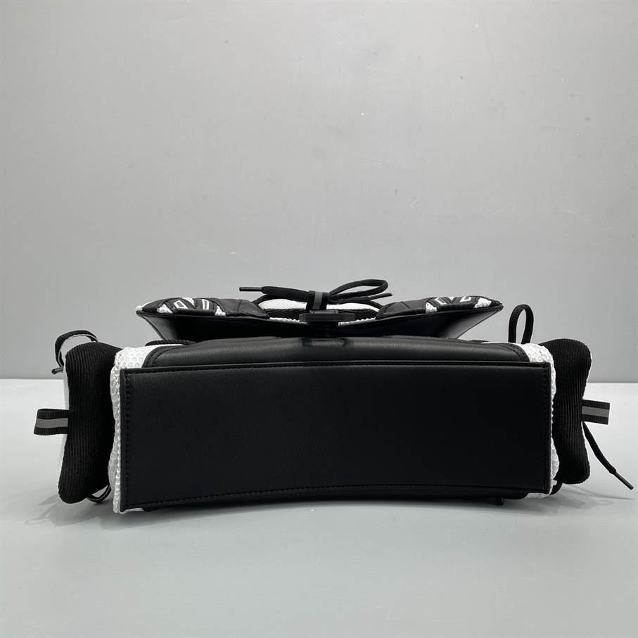 Women'S Sneakerhead Small Handbag In Black/White - BHB15 - 4