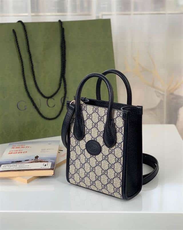 Mini tote bag with Interlocking G - GTB171 - 5