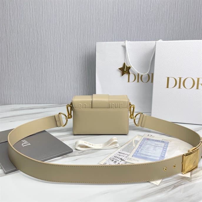 Dior 30 Montaigne Box Bag Latte Box Calfskin - DHB040 - 4