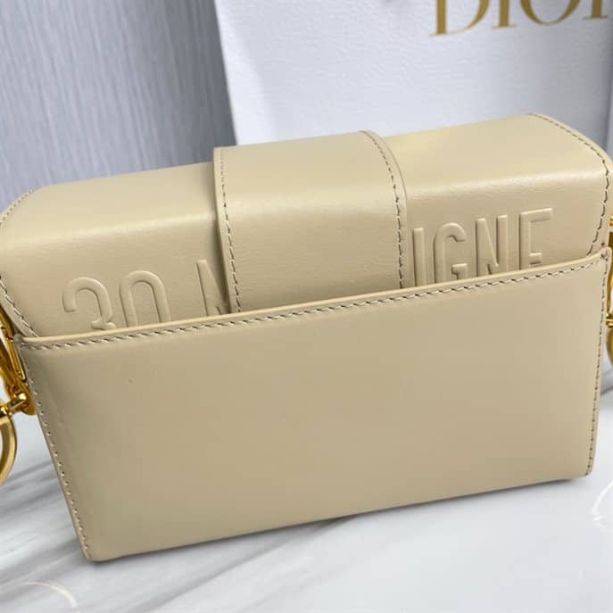 Dior 30 Montaigne Box Bag Latte Box Calfskin - DHB040 - 6