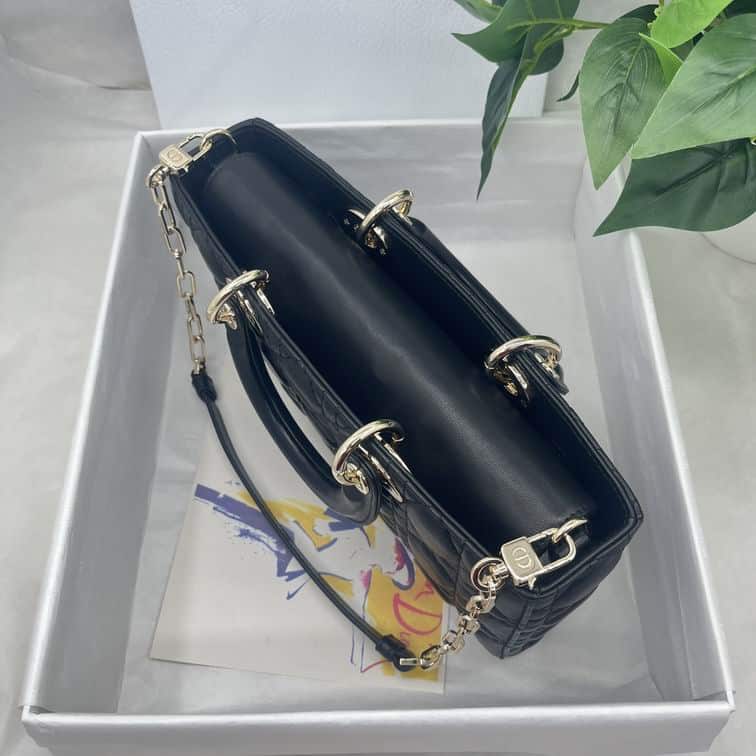 Dior Medium Lady D-Joy Bag Cannage Lambskin - DHB100 - 4