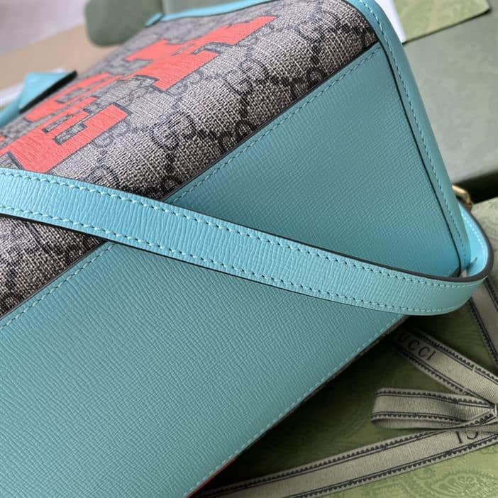 GG Small Tote Bag Blue Orange - GTB200 - 4