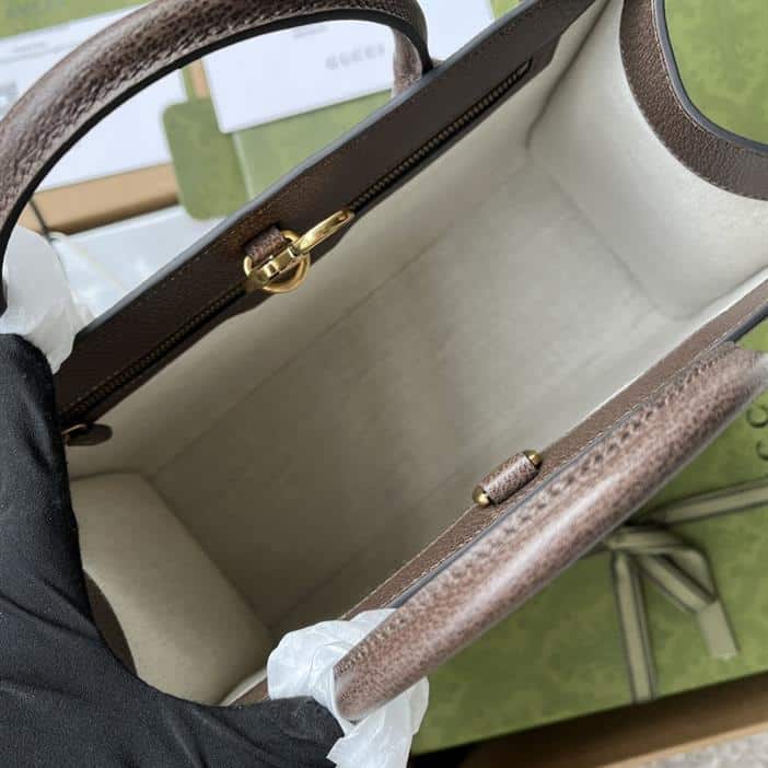 GG Small Tote Bag Brown Red - GTB199 - 6