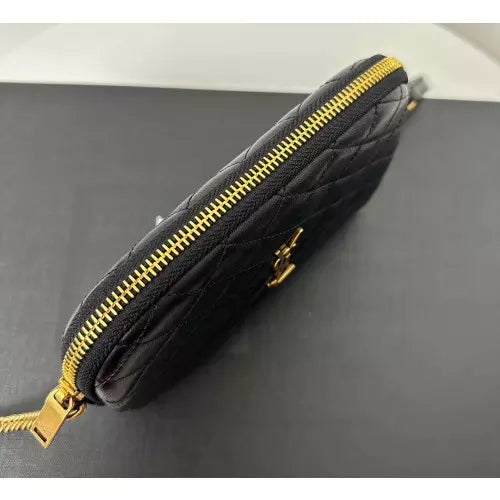 Gaby Zipped Pouch In Lambskin - YPS196 - 7