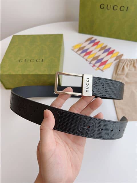 Gucci GG belt with rectangular buckle - BELT20 - 2