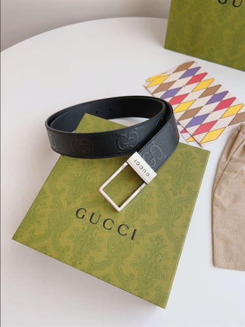 Gucci GG belt with rectangular buckle - BELT20 - 3