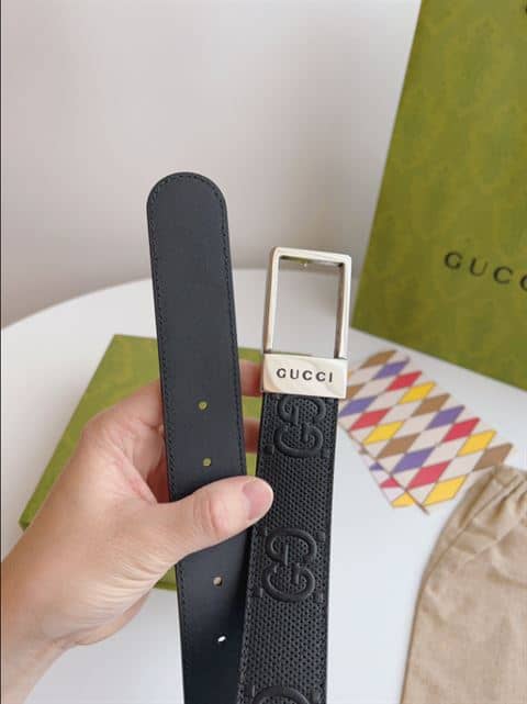Gucci GG belt with rectangular buckle - BELT20 - 5