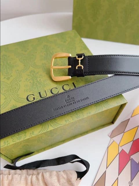 Gucci Belt With Crystal Horsebit - BELT29 - 3