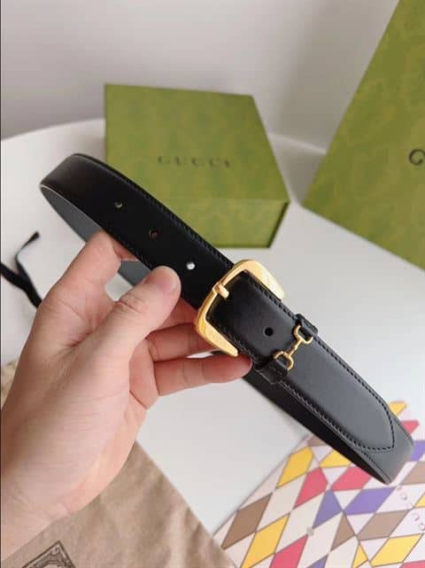 Gucci Belt With Crystal Horsebit - BELT29 - 2