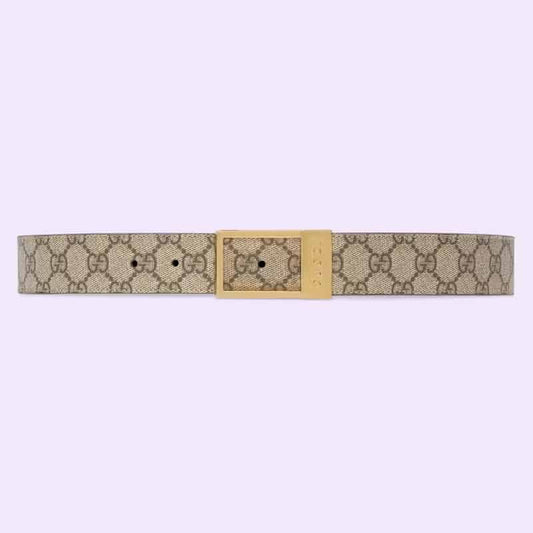 Gucci GG belt with rectangular buckle - BELT27 - 1