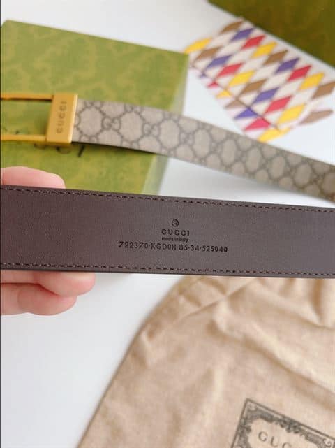Gucci GG belt with rectangular buckle - BELT27 - 3