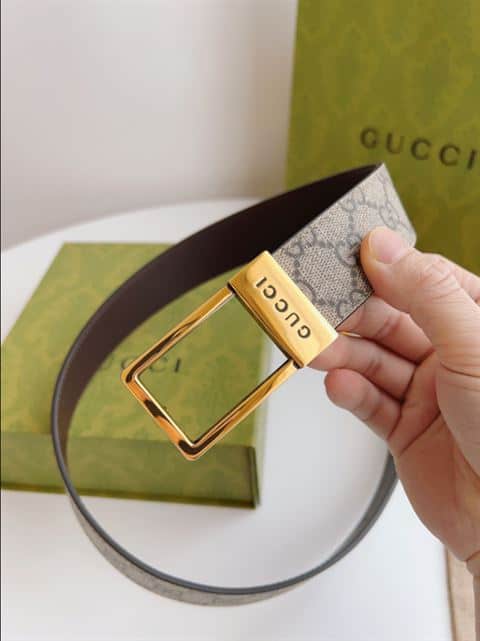 Gucci GG belt with rectangular buckle - BELT27 - 6
