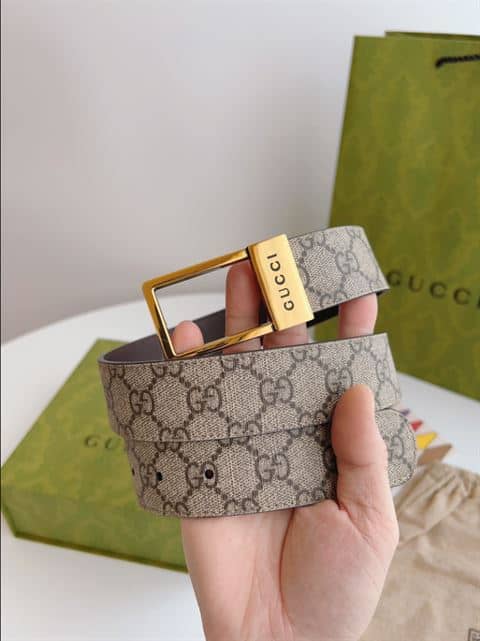 Gucci GG belt with rectangular buckle - BELT27 - 2