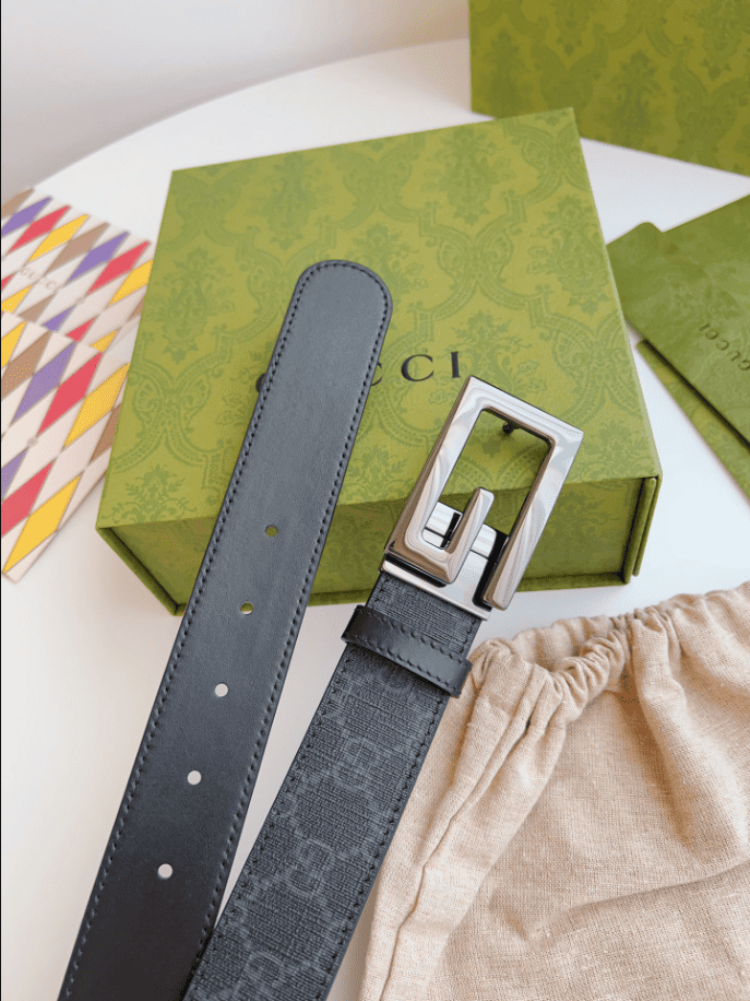 Gucci Reversible belt with Square G buckle - BELT26 - 4