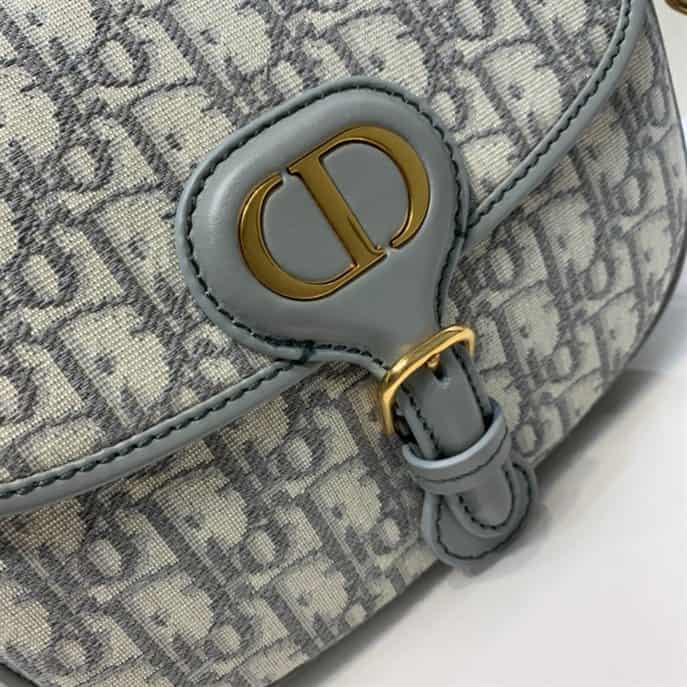 Medium Dior Bobby Bag Gray Dior Oblique Jacquard - DMB04 - 5